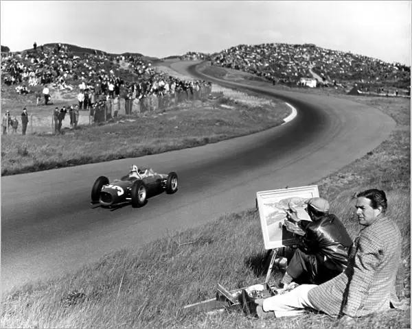 1961 Dutch Grand Prix - Wolfgang von Trips: Wolfgang von Trips, 1st position, action