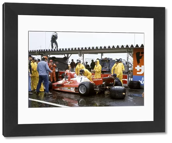 1976 Japanese Grand Prix - Niki Lauda: Niki Lauda, withdraws from the race handing the World Championship to James Hunt