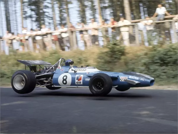 1969 German Grand Prix - Jean-Pierre Beltoise: Jean-Pierre Beltoise, 12th position. Jump, Flugplatz