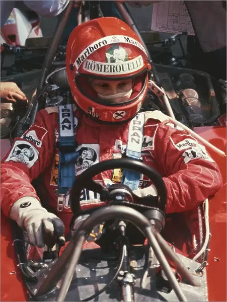 1976 German Grand Prix: Niki Lauda, Did Not Finish, accident, portrait