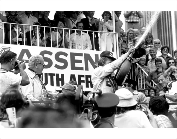 1978 South African Grand Prix: Ronnie Peterson 1st position, podium, portrait