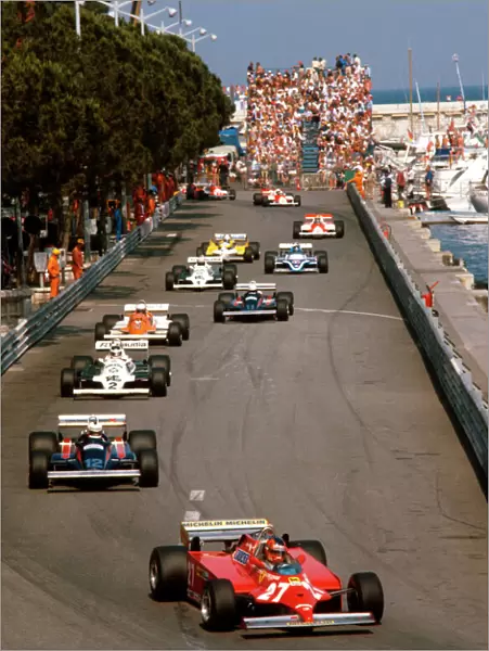 1981 Monaco Grand Prix: Gilles Villeneuve 1st position at Tabac