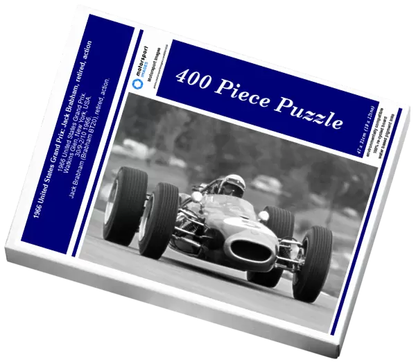 1966 United States Grand Prix: Jack Brabham, retired, action