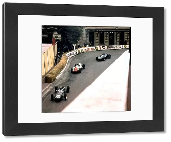 Innes Ireland, Chris Bristow and Graham Hill: Monaco Grand Prix, 1960