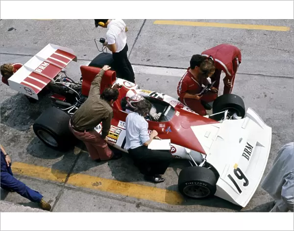 1973 German Grand Prix: Clay Regazzoni, retired, in the pits, action