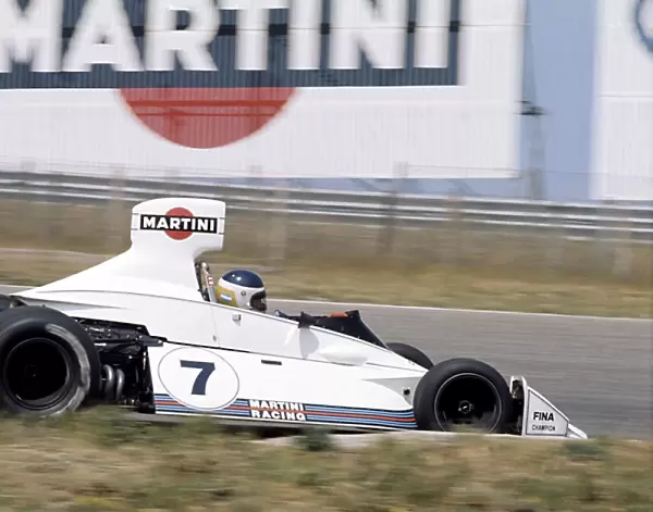 1975 Dutch Grand Prix: Carlos Reutemann, Brabham BT44B-Ford, 4th position, action