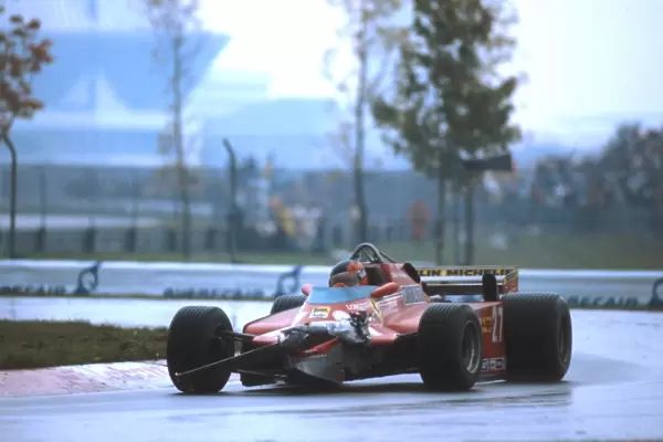 1981 Canadian Grand Prix: Gilles Villeneuve came 3rd despite the loss of his front wing after running into the back of Arnouxs car on the