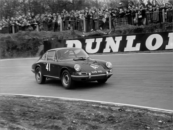 1967 British Saloon Car Championship: Vic Elford, 3rd position overall in this support race to the Race of Champions, action