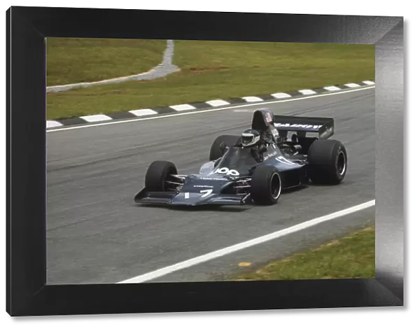 1974 Brazilian Grand Prix: Jean-Pierre Jarier. Shadow-Ford DN1, retired, action