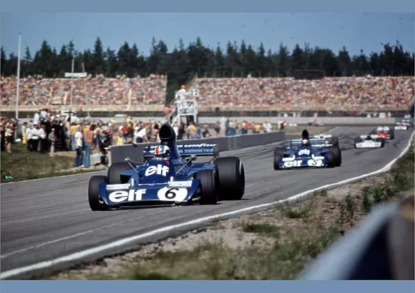 Swedish Grand Prix, Monte Carlo, 17th June 1973: Francois Cevert leads Jackie Stewart