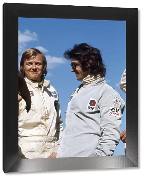 1973 Swedish Grand Prix: Ronnie Peterson, , 2nd position, with Francois Cevert, 3rd position, portrait