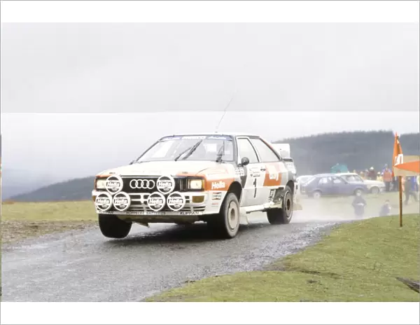 Welsh Rally, Wales, Great Britain. 5-6 May 1983: Stig Blomqvist  /  Bjorn Cederberg, 1st position