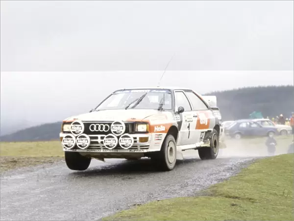 Welsh Rally, Wales, Great Britain. 5-6 May 1983: Stig Blomqvist  /  Bjorn Cederberg, 1st position