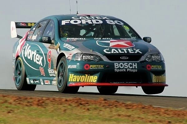05av808. Russell Ingall (AUS) SBR Ford Falcon took the round win.
