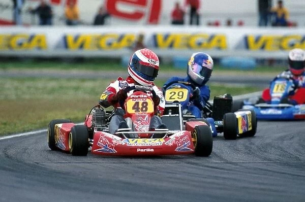 100 Formula A Karting: Race winner David Gaggianesi. M.G.M. Racing SRL