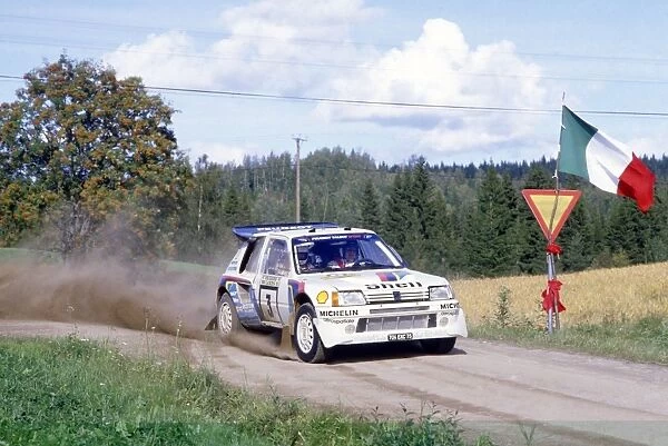 1000 Lakes Rally, Finland. 23-25 August 1985: Timo Salonen  /  Seppo Harjanne, 1st position