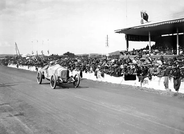 1914 French Grand Prix. July 4, 1914. Lyons, France. Christian Lautenschlager