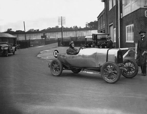 1921 Essex Car Club Meeting: Lionel Martin at the wheel of the prototype registered AM 270