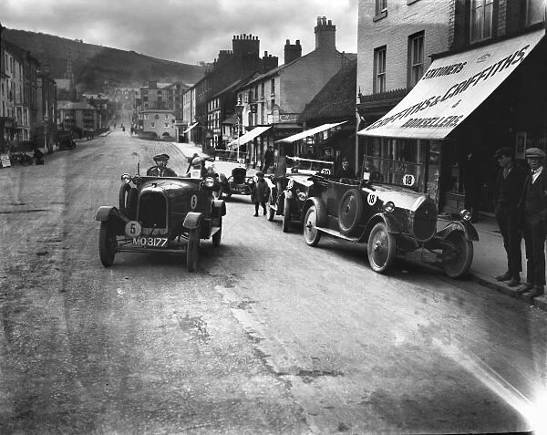 1924 RAC Small Car Trials. May 1924. C: C. A. H. Mason and S. A. Wenmouth with their Derby and Seabrook cars, action