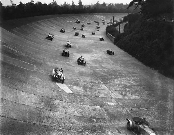 1929 M. C. C. High Speed Trials: Brooklands, England. 14th September 1929