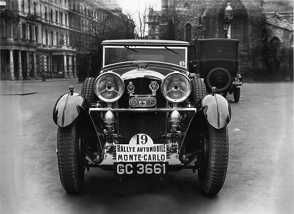 1930 Monte Carlo Rally: 6. 5 litre supercharged Bentley entered for the rally by Lieut