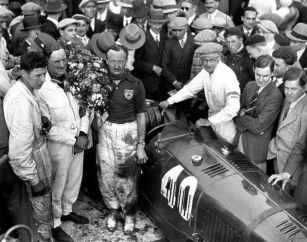 1931 French Grand Prix. Montlhery, France. 19-21 June 1931. Tim Birkin and George Eyston (Maserati 26M) 4th position. A Race Through Time exhibition number 95. World Copyright - LAT Photographic