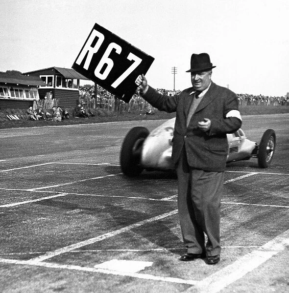 1937 British Grand Prix Donington. Alfred Neubauer Portrait