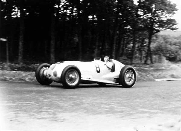 1937 Eifelrennen. Nurburgring, Germany. 13 June 1937. Manfred von Brauchitsch, Mercedes-Benz W125, 3rd position, action. World Copyright: Robert Fellowes / LAT Photographic Ref: 37EIF04