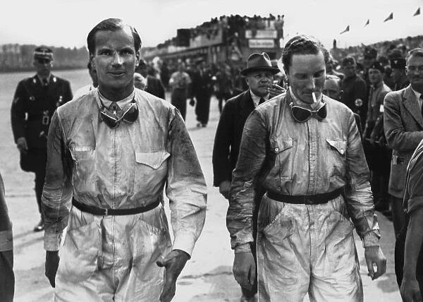 1938 German Grand Prix - Dick Seaman and Manfred von Brauchitsch