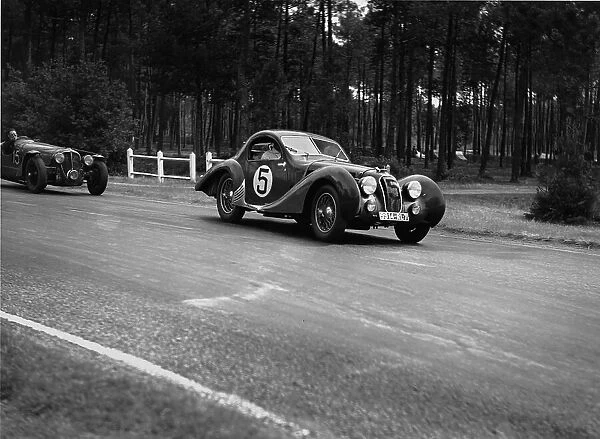 1938 Le Mans 24 Hours - Jean Prenant  /  Andre Morel: Jean Prenant  /  Andre Morel 3rd position, action
