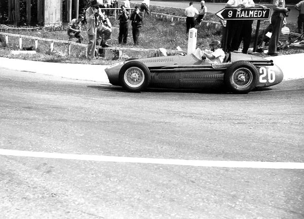 1954 Belgian Grand Prix - Juan Manuel Fangio: Juan Manuel Fangio, , 1st position, action