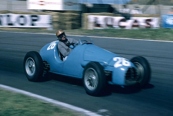 1955 British Grand Prix. Aintree, England. 14-16 July 1955. Michel 'Mike Sparken' Poberejsky (Gordini Type 16) 7th position. Ref-55 GB 09. World Copyright - LAT Photographic