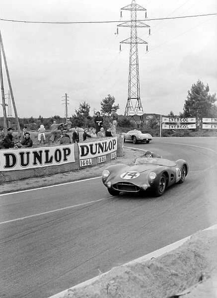 1956 Le Mans 24 hours: Tony Brooks  /  Reg Parnell leads Gerard Laureau  /  Paul Armagnac. Laureau  /  Armagnac finished in 10th position