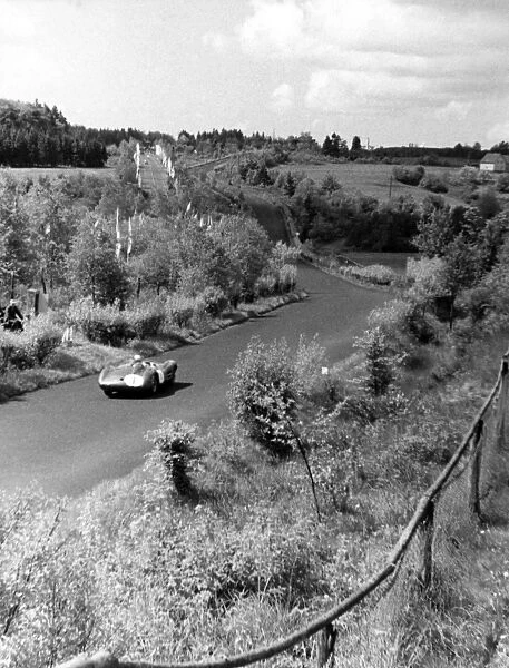 1958 Nurburgring 1000kms: Stirling Moss and Jack Brabham in the Aston Martin DBR1