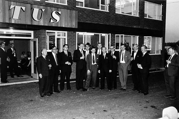 1959 Lotus media visit. Cheshunt, Great Britain. October 1959