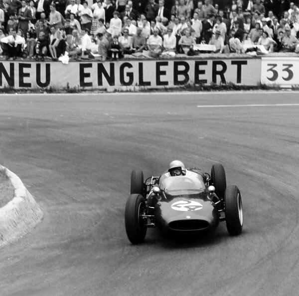 1961 Belgian Grand Prix - John Surtees: John Surtees 5th position, action