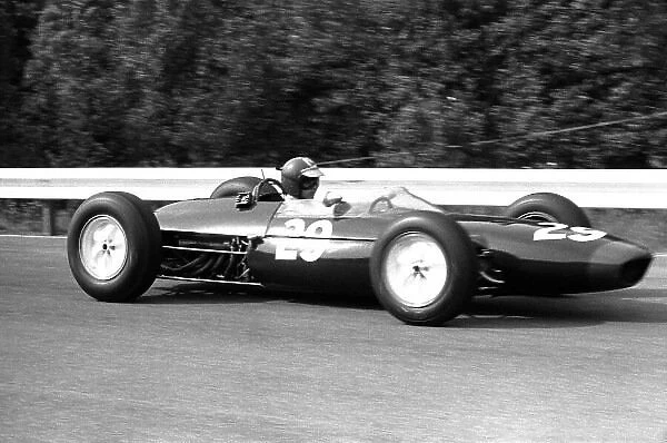 1964 Belgian Grand Prix. Spa-Francorchamps, Belgium. 12th-14th June 1964. Peter Revson, Lotus 24 BRM, disqualified for a push start, action. World Copyright: LAT Images. Ref: 11017B - 8