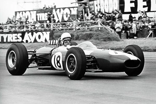 1965 British Grand Prix. Silverstone, Great Britain. 10 July 1965. Bob Anderson, Brabham BT11-Climax, retired, action. World Copyright: LAT Photographic