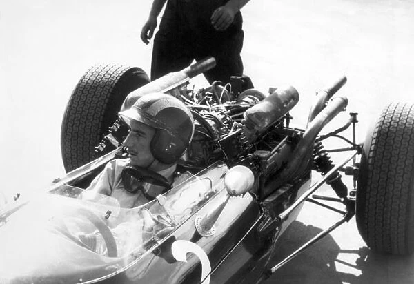 1965 F1 World Championship. Jo Siffert, portrait, helmet