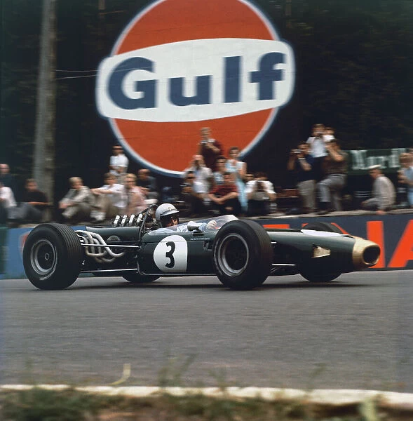 1966 Belgian Grand Prix: Jack Brabham, Brabham BT19-Repco, 4th position, action