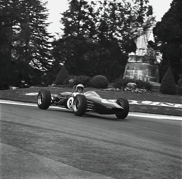 1966 Pau Grand Prix. Pau, France. 17th April 1966. Jack Brabham, Brabham BT18-Honda, 1st position, action. World Copyright: LAT Photographic. Ref: 33051