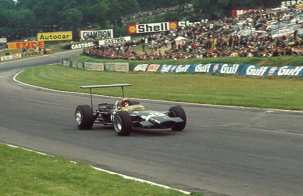1968 British Grand Prix. Brands Hatch, England. 18-20 July 1968. Jo Siffert (Lotus 49B Ford) 1st position. His maiden Grand Prix win. Ref-68 GB 03. World Copyright - LAT Photographic