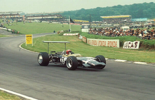 1968 British Grand Prix. Brands Hatch, England. 18-20 July 1968. Jo Siffert (Lotus 49B Ford) 1st position. His maiden Grand Prix win. Ref-68 GB 10. World Copyright - LAT Photographic