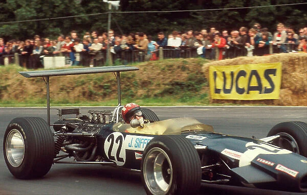 1968 British Grand Prix. Brands Hatch, England. 18-20 July 1968. Jo Siffert (Lotus 49B Ford) 1st position. His maiden Grand Prix win. Ref-68 GB 08. World Copyright - LAT Photographic
