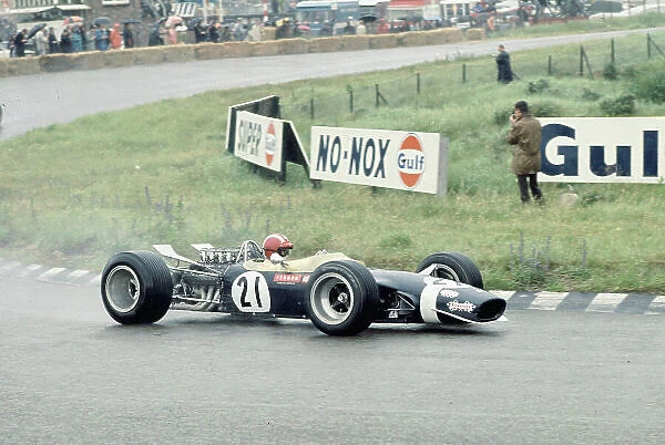 1968 Dutch Grand Prix. Zandvoort, Holland. 21-23 June 1968. Jo Siffert (Walker-Durlacher Racing / Lotus 49 Ford). Ref-68 HOL 14. World Copyright - LAT Photographic