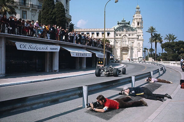 1968 Monaco GP. MONTE CARLO, MONACO - MAY 26: Photographers shoot