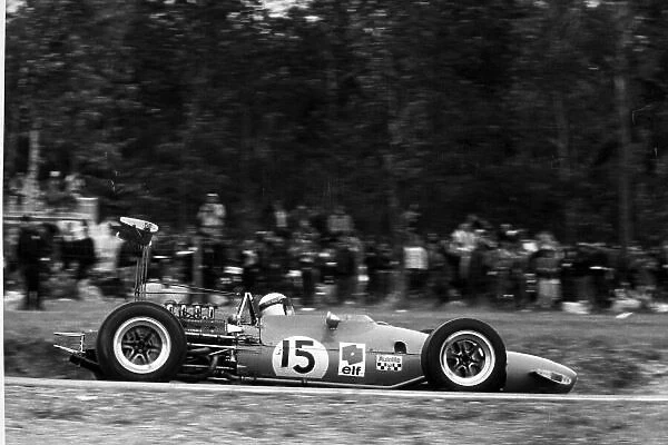 1968 United States Grand Prix. Watkins Glen, United States. 6 October 1968. Jackie Stewart, Matra MS10-Ford, 1st position, action. World Copyright: LAT Photographic Ref: Motor b&w print