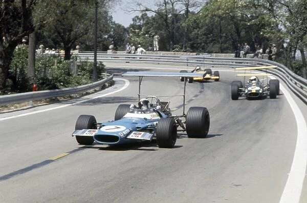1969 Spanish Grand Prix - Jackie Stewart: Jackie Stewart, 1st position, action