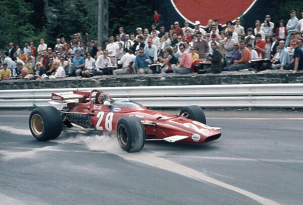 1970 Belgian Grand Prix. Spa-Francorchamps, Belgium. 5-7 June 1970. Ignazio Giunti (Ferrari 312B) 4th position on his Grand Prix debut. Ref-70 BEL 02. World Copyright - LAT Photographic