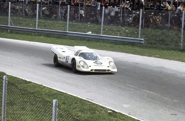 1970 Monza 1000 kms. Monza, Italy. 25th April 1970. Rd 4. Vic Elford /  Kurt Ahrens, Jr. (Porsche 917K), retired, action. World Copyright: LAT Photographic